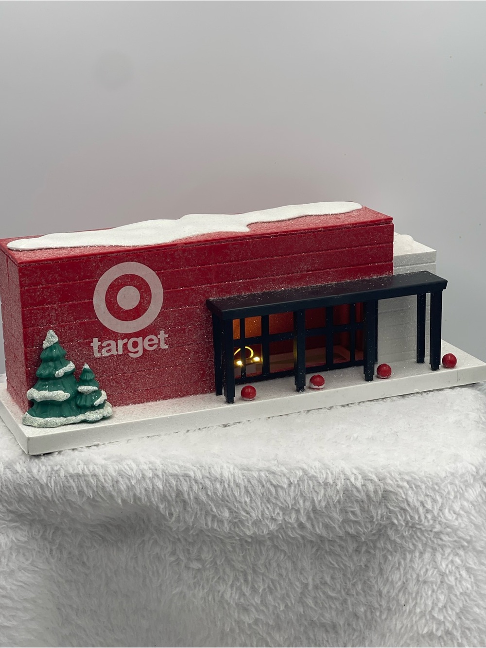 Target Bullseye Playground LED Light Mini Store Front Christmas Holiday Village
